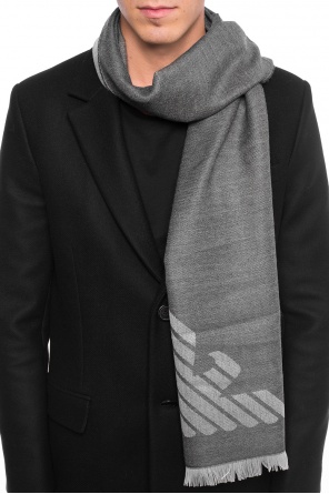 Scarf with an embroidered logo, zdjęcie 2 Scarf with an embroidered logo od Emporio Armani